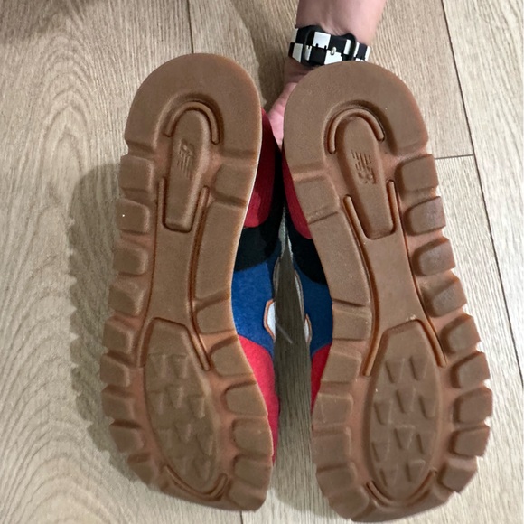 New Balance Men's 574 Rugged Red Blue Sneakers - Picture 6 of 6